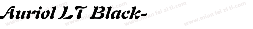 Auriol LT Black字体转换